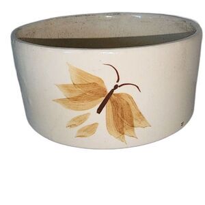 Vintage Brush Pottery USA Hand-Painted Butterfly Planter Bowl